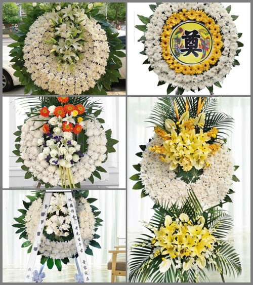 广东江门市台山市白沙镇朗南村花圈速递
