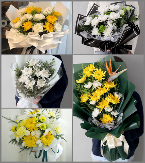 广东江门市台山市白沙镇朗南村白事花束代送